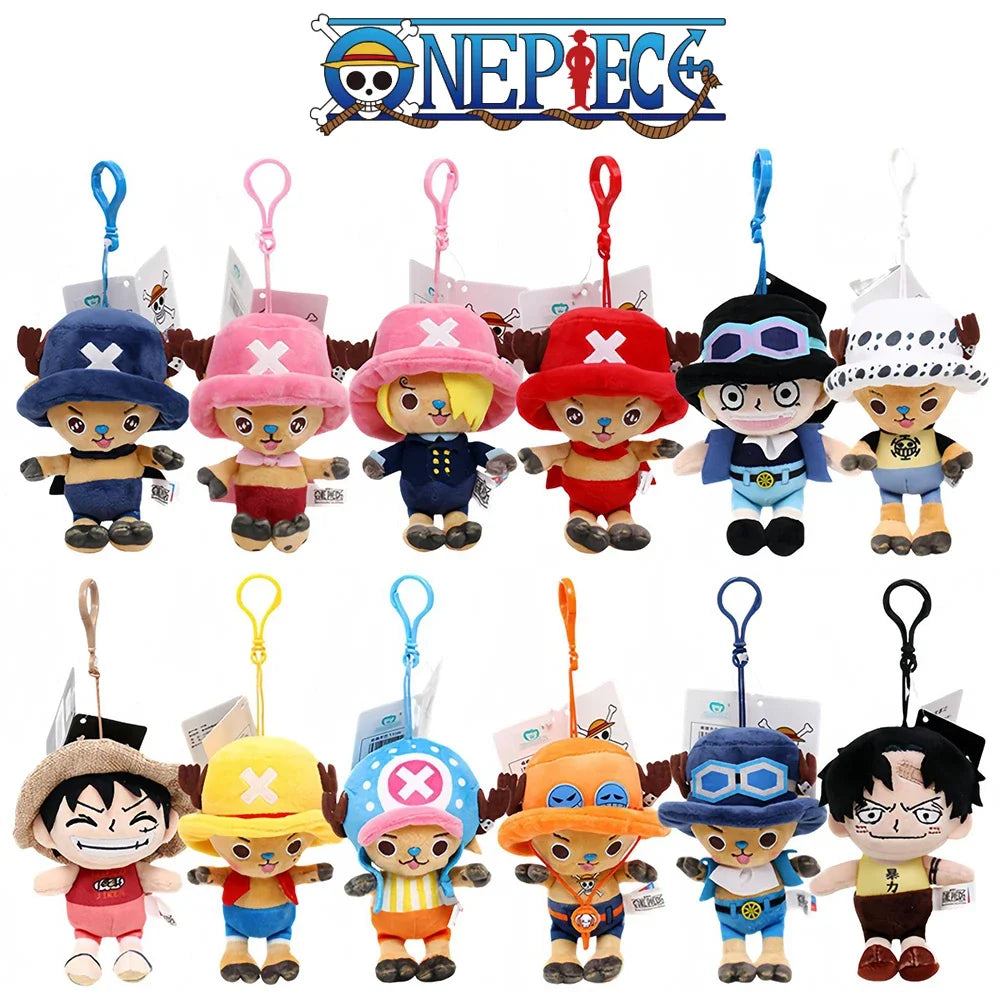 One Piece Plush Keychain Dolls (12cm) | Luffy, Chopper & More Soft Stuffed Ornaments