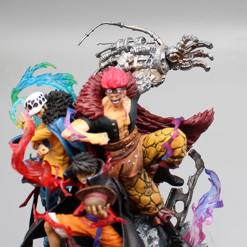 One Piece Three Captains Figure (22cm) | Luffy, Law & Kid PVC Collectible Statue