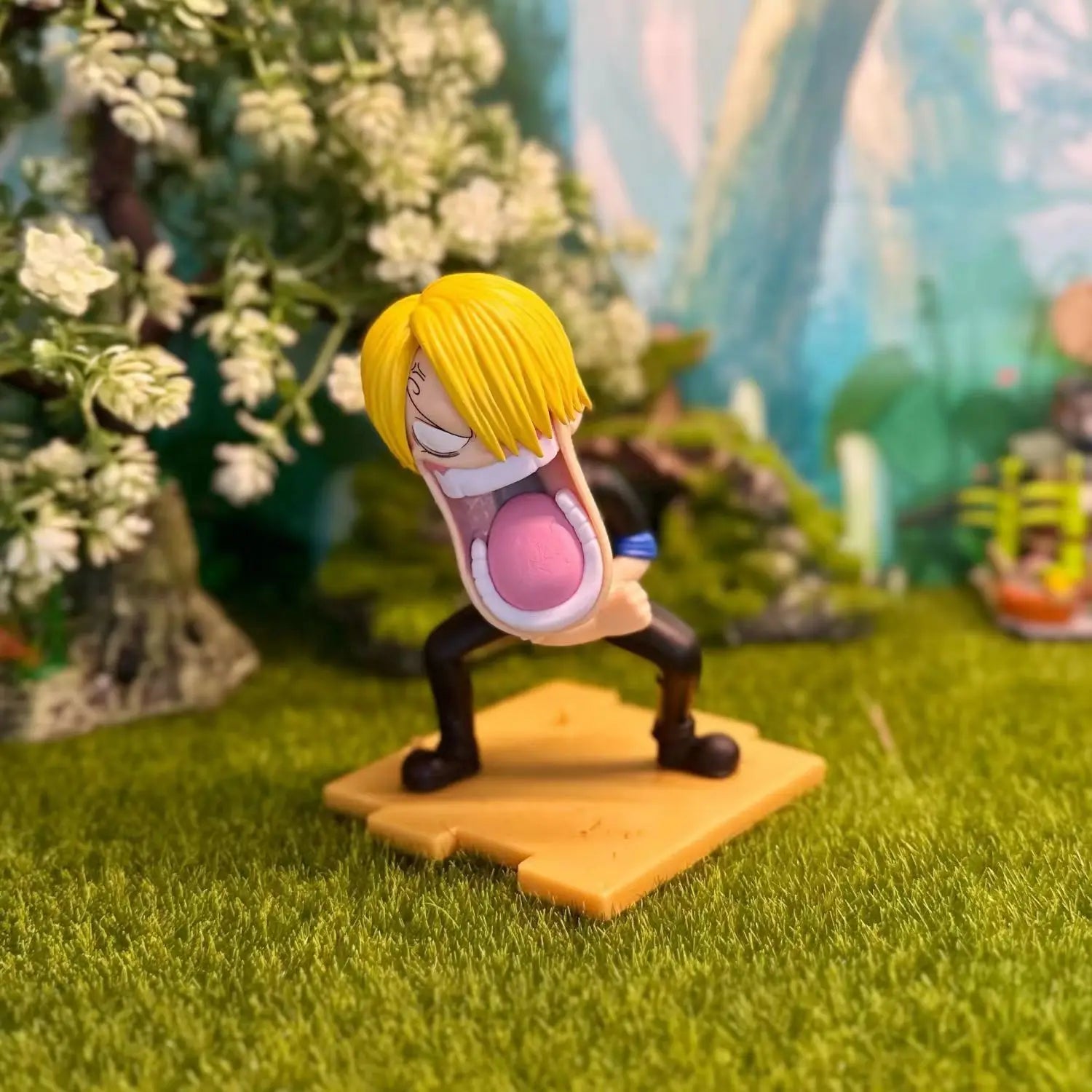 One Piece Hungry Trio Figures (15cm) | Luffy, Zoro & Sanji Funny PVC Collectible Set