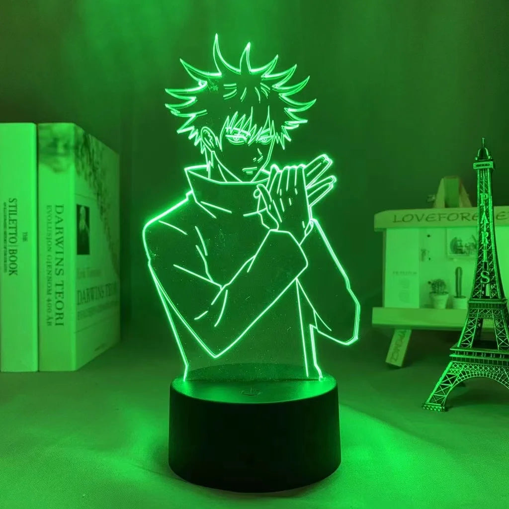 Jujutsu Kaisen LED Acrylic Stand Light | Gojo, Sukuna & Megumi Anime Room Lamp