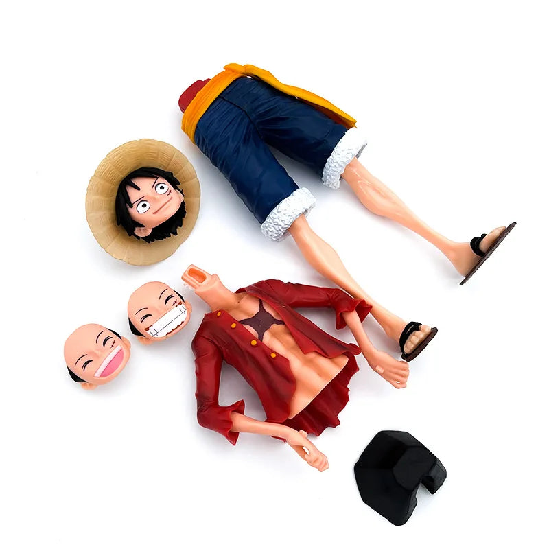 One Piece Monkey D. Luffy Figure (28cm) | Grandista Collectible Statue with Face Variants