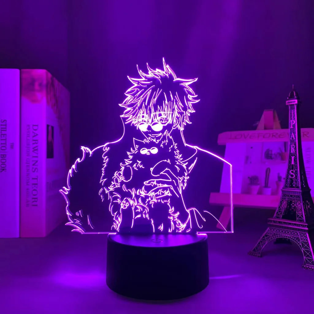 Jujutsu Kaisen LED Acrylic Stand Light | Gojo, Sukuna & Megumi Anime Room Lamp