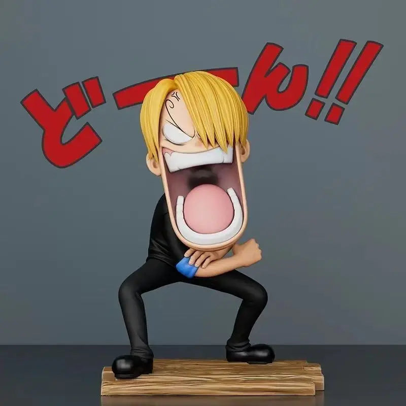 One Piece Hungry Trio Figures (15cm) | Luffy, Zoro & Sanji Funny PVC Collectible Set