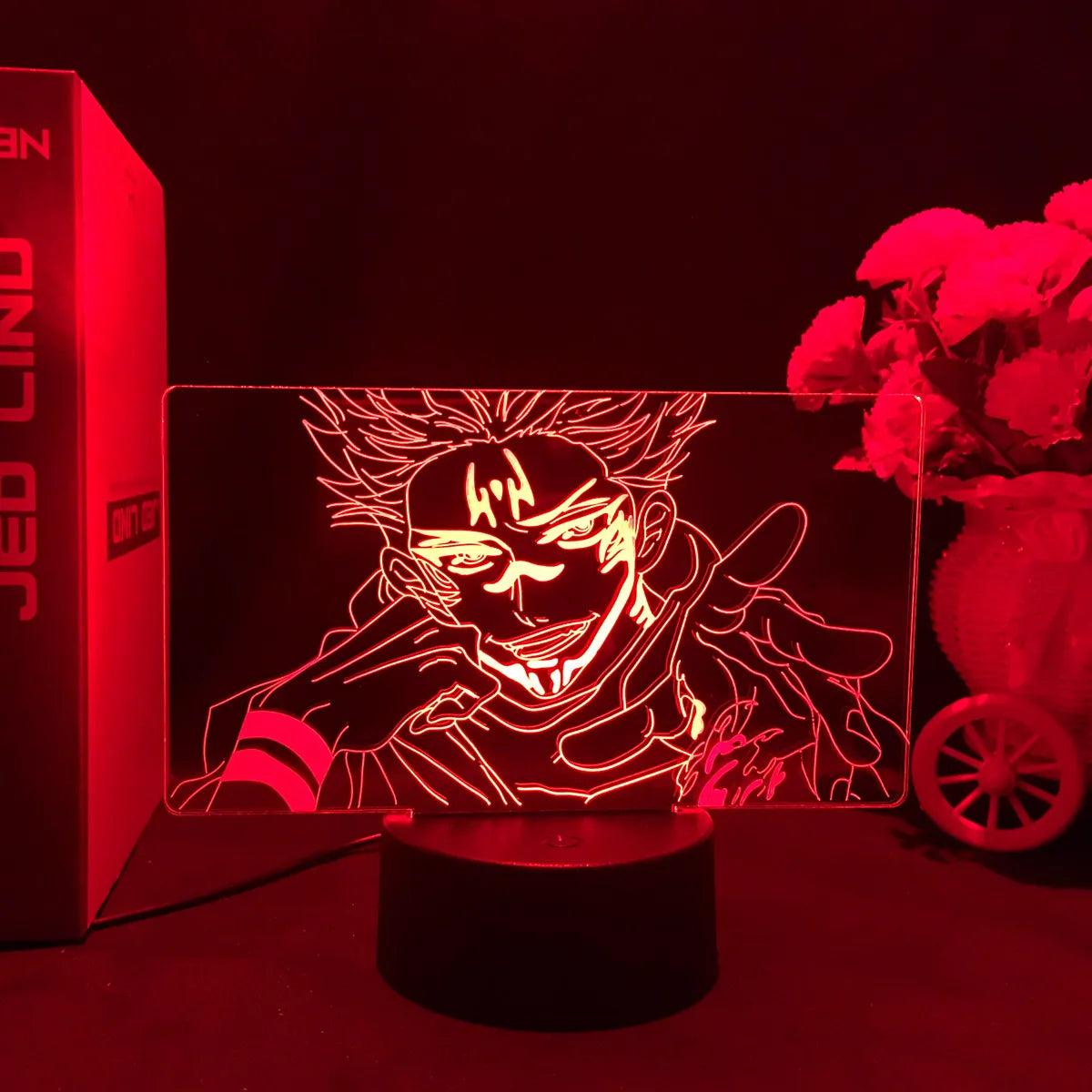 Jujutsu Kaisen LED Acrylic Stand Light | Gojo, Sukuna & Megumi Anime Room Lamp