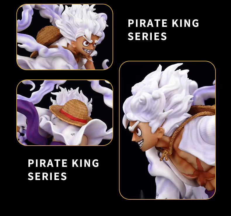 One Piece Gear 5 Luffy Figure (20cm) | Sun God Nika PVC Collectible Statue