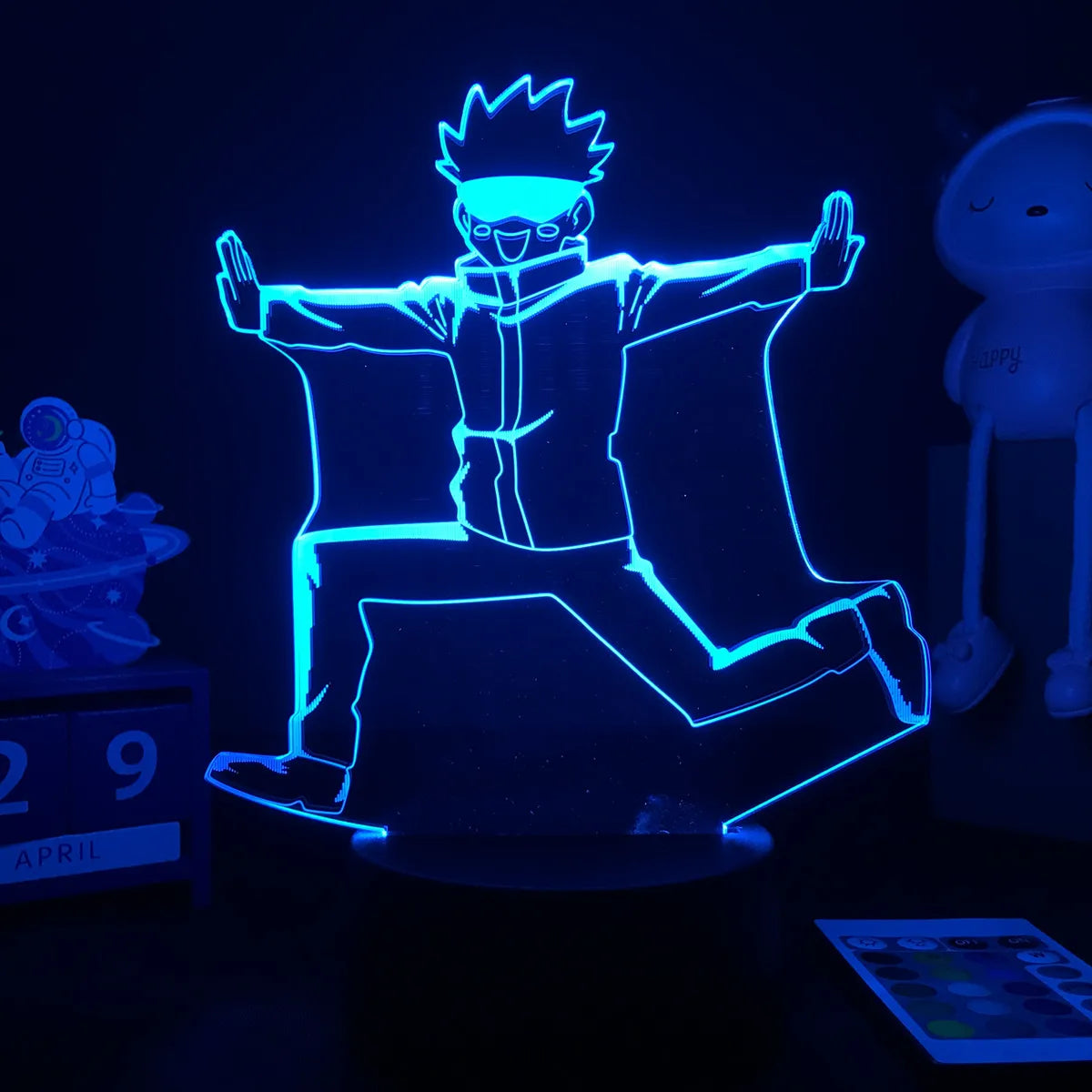 Jujutsu Kaisen LED Acrylic Stand Light | Gojo, Sukuna & Megumi Anime Room Lamp