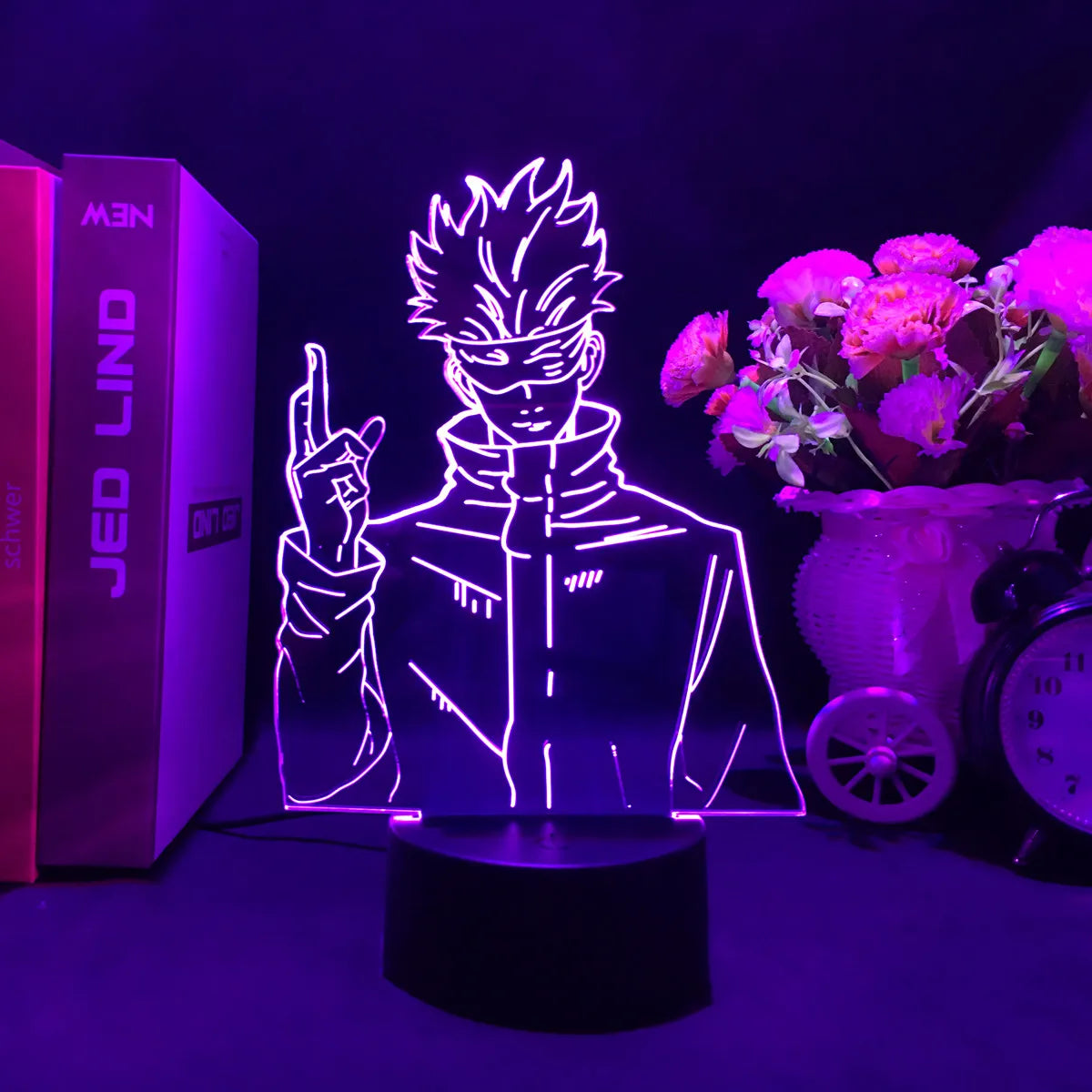 Jujutsu Kaisen LED Acrylic Stand Light | Gojo, Sukuna & Megumi Anime Room Lamp