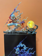 One Piece Gear 5 Luffy Premium Figure (28cm) | Sun God Nika Statue with Light Ball Effect