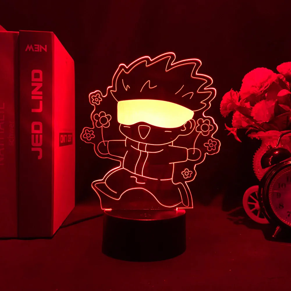 Jujutsu Kaisen LED Acrylic Stand Light | Gojo, Sukuna & Megumi Anime Room Lamp
