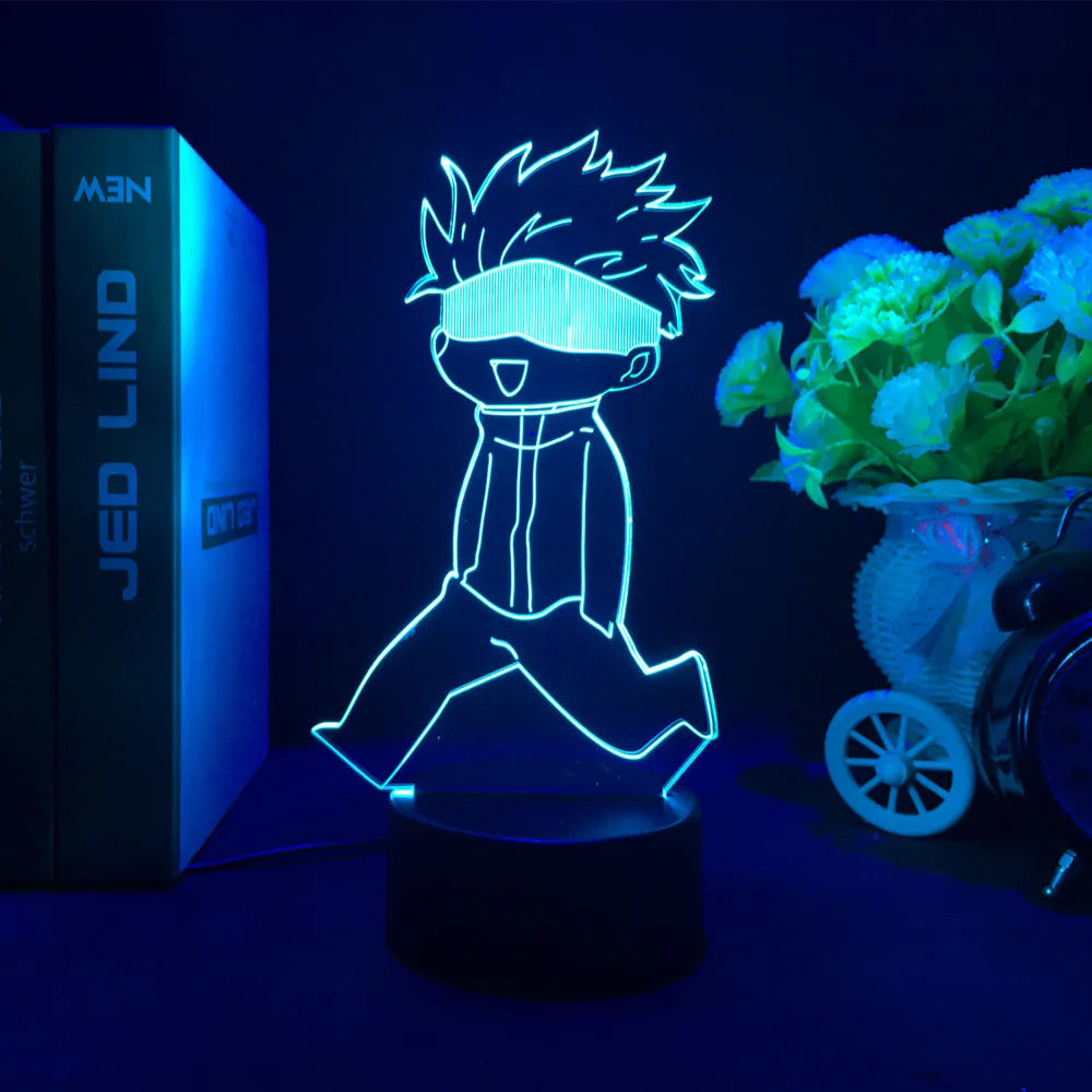 Jujutsu Kaisen LED Acrylic Stand Light | Gojo, Sukuna & Megumi Anime Room Lamp