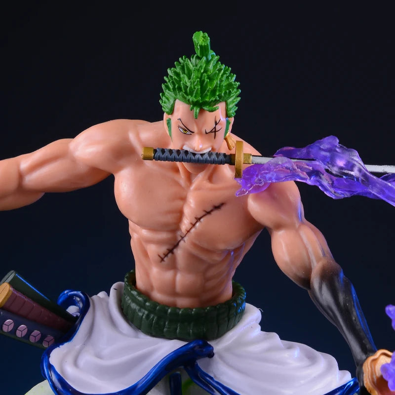 One Piece Roronoa Zoro Figure (20cm) | Wano Battle PVC Collectible Statue