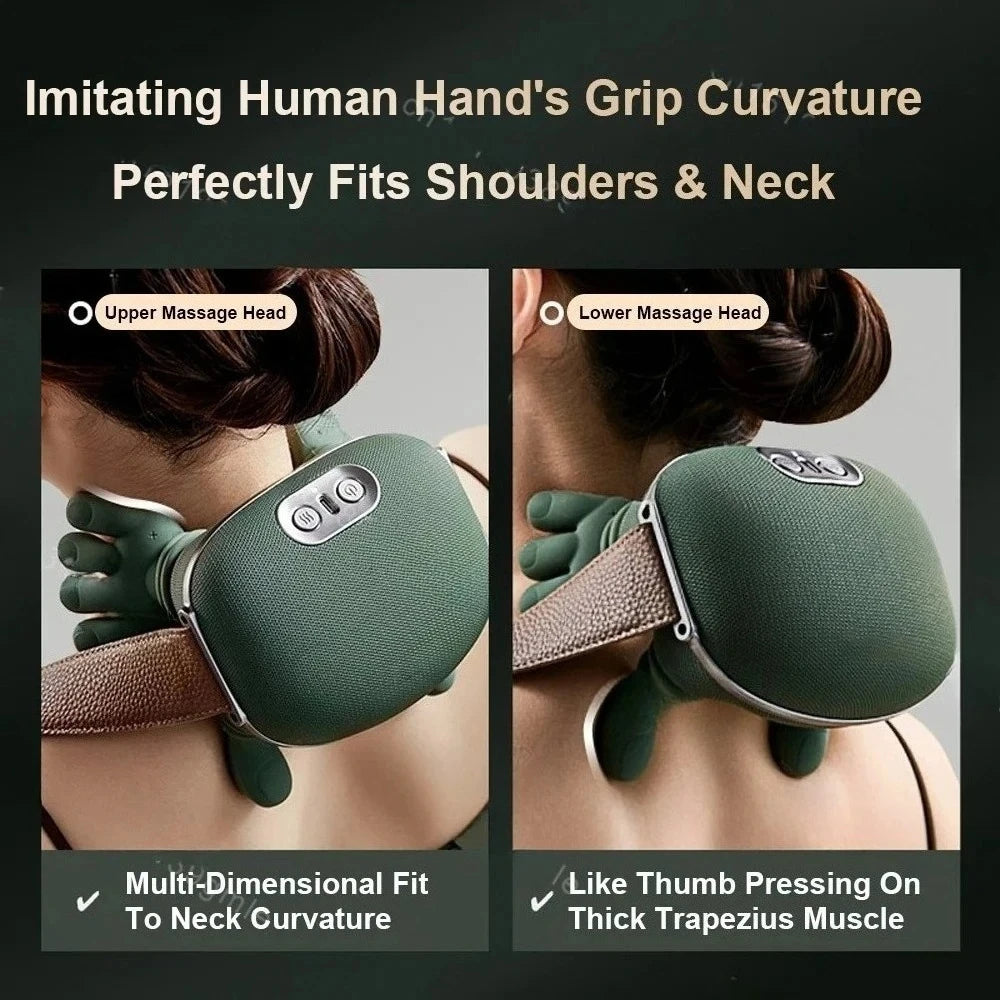 Flexauras™ – Heated 3D Deep-Knead Neck & Shoulder Massager