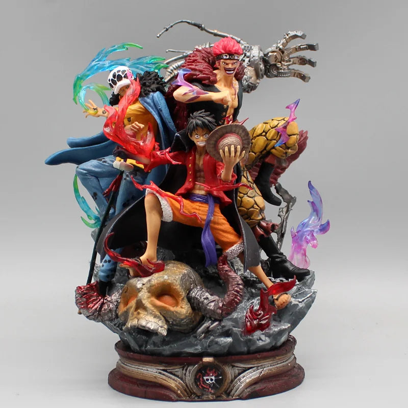 One Piece Three Captains Figure (22cm) | Luffy, Law & Kid PVC Collectible Statue