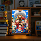 One Piece LED Light Frame | Luffy & Zoro Anime Night Lamp Home Décor