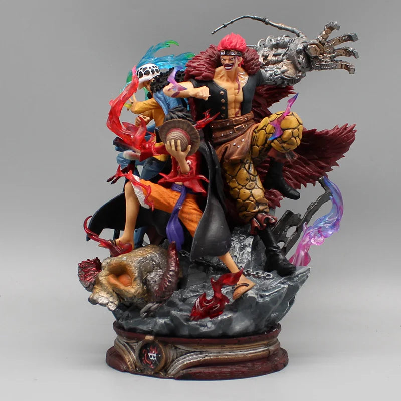 One Piece Three Captains Figure (22cm) | Luffy, Law & Kid PVC Collectible Statue