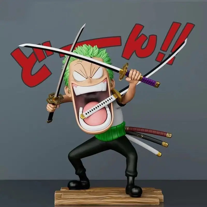 One Piece Hungry Trio Figures (15cm) | Luffy, Zoro & Sanji Funny PVC Collectible Set