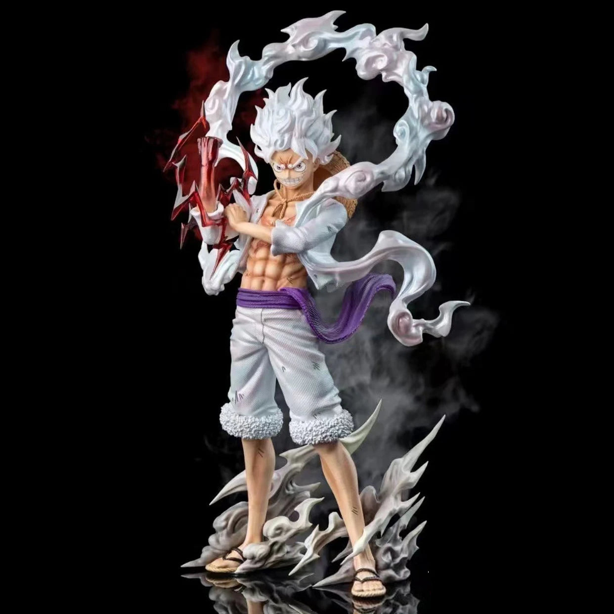 One Piece Gear 5 Luffy Figure (25cm) | Sun God Nika PVC Collectible Statue