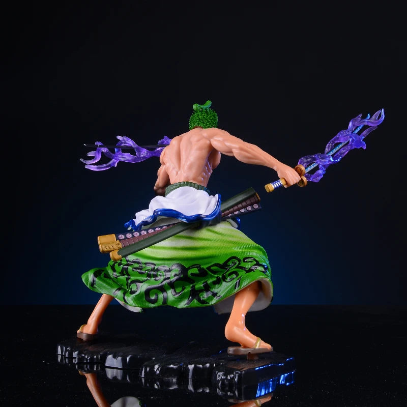 One Piece Roronoa Zoro Figure (20cm) | Wano Battle PVC Collectible Statue