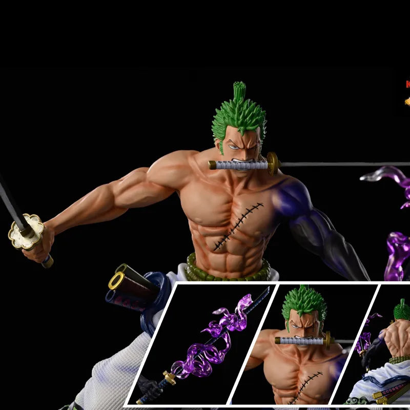 One Piece Roronoa Zoro Figure (20cm) | Wano Battle PVC Collectible Statue