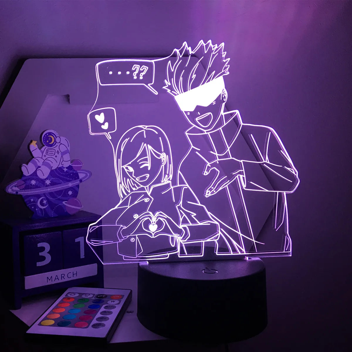 Jujutsu Kaisen LED Acrylic Stand Light | Gojo, Sukuna & Megumi Anime Room Lamp