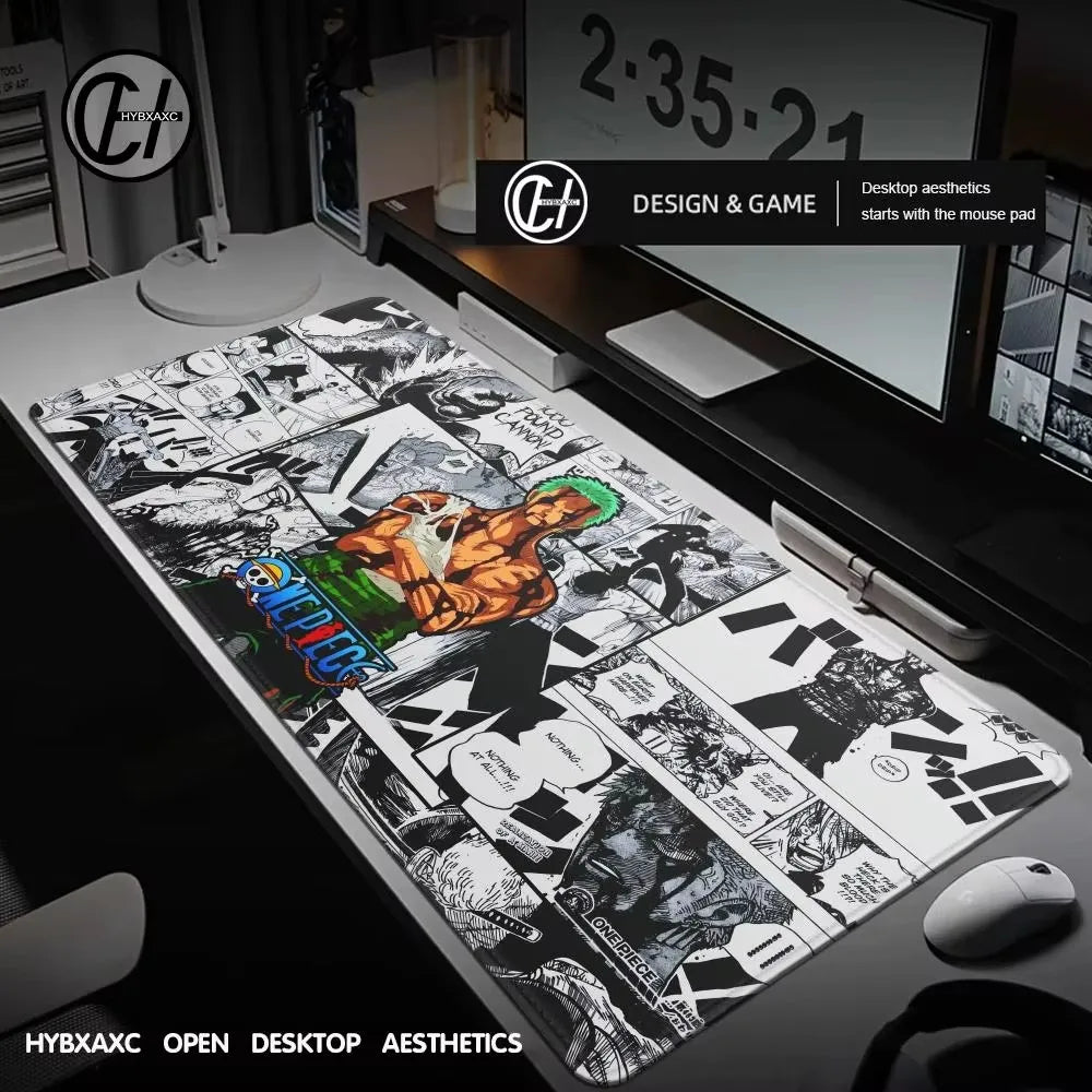 One Piece Anime Mouse Pad  | Zoro, Sanji & Luffy XXL Desk Mat