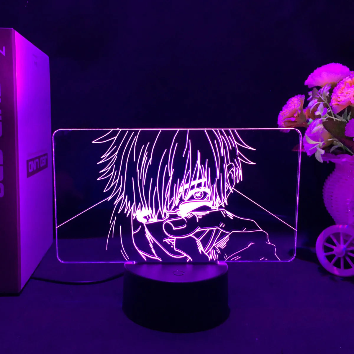 Jujutsu Kaisen LED Acrylic Stand Light | Gojo, Sukuna & Megumi Anime Room Lamp