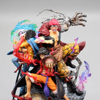 One Piece Three Captains Figure (22cm) | Luffy, Law & Kid PVC Collectible Statue