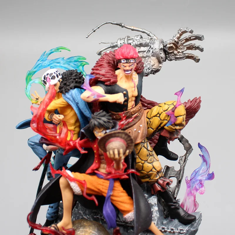 One Piece Three Captains Figure (22cm) | Luffy, Law & Kid PVC Collectible Statue