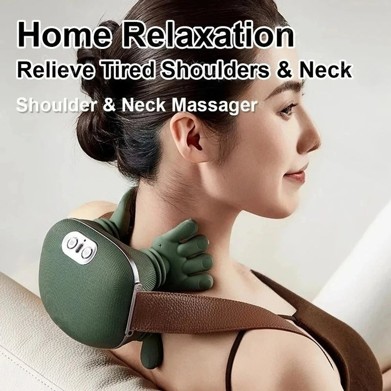 Flexauras™ – Heated 3D Deep-Knead Neck & Shoulder Massager