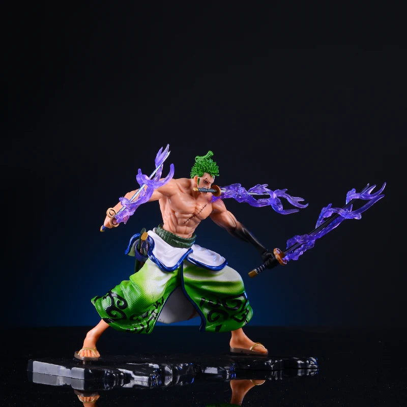 One Piece Roronoa Zoro Figure (20cm) | Wano Battle PVC Collectible Statue
