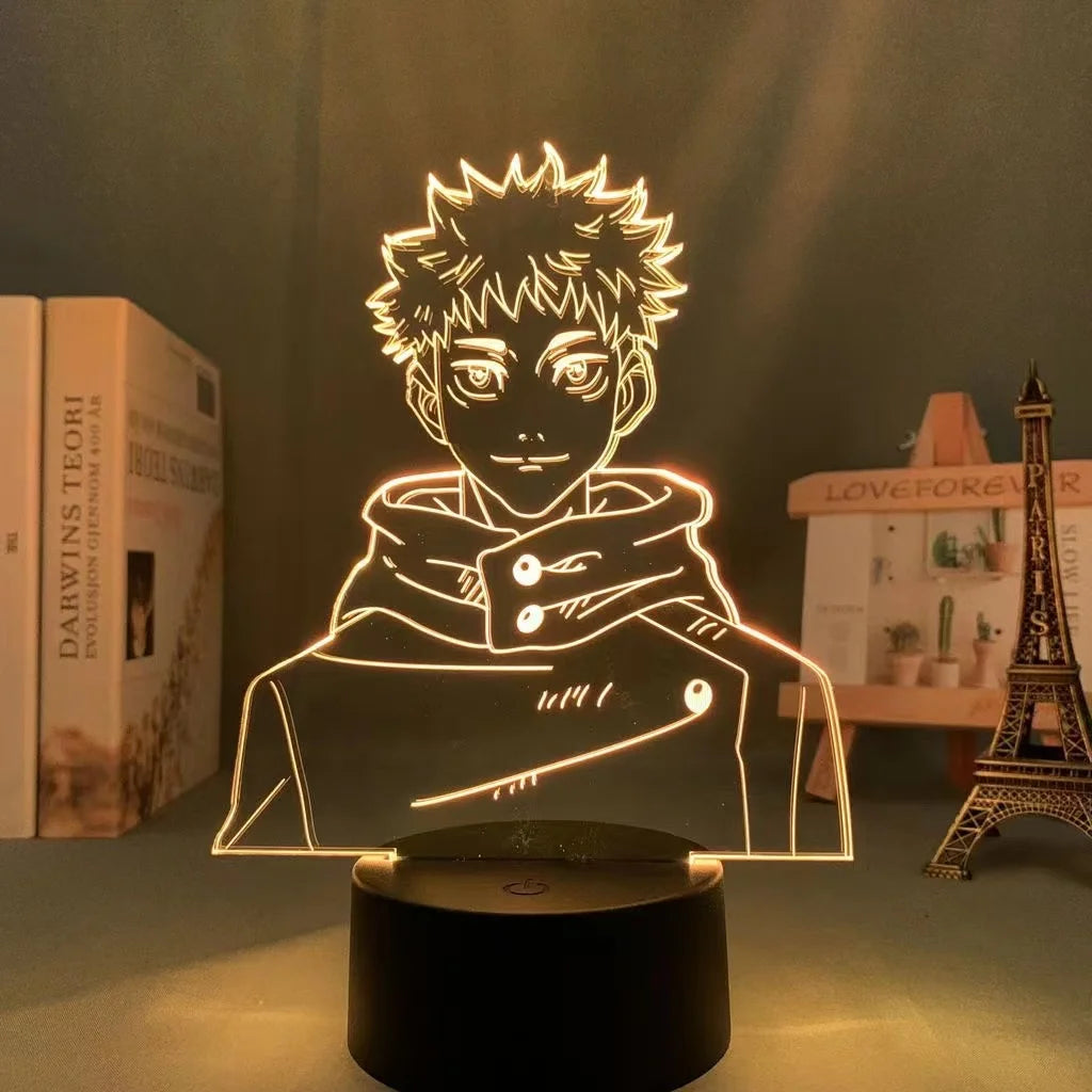 Jujutsu Kaisen LED Acrylic Stand Light | Gojo, Sukuna & Megumi Anime Room Lamp