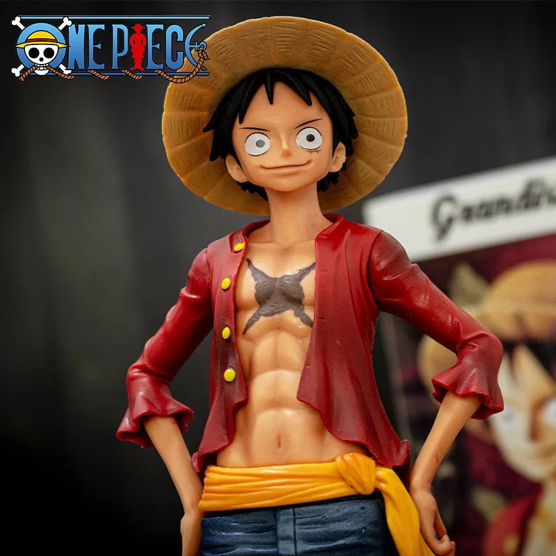 One Piece Monkey D. Luffy Figure (28cm) | Grandista Collectible Statue with Face Variants