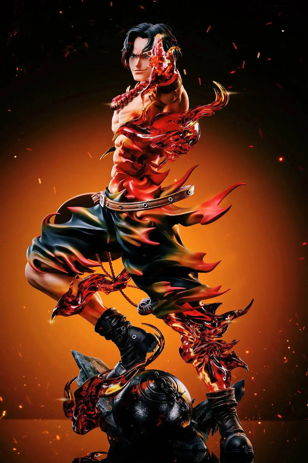 One Piece Portgas D. Ace Premium Figure | Flame Fist Anime Statue Collectible