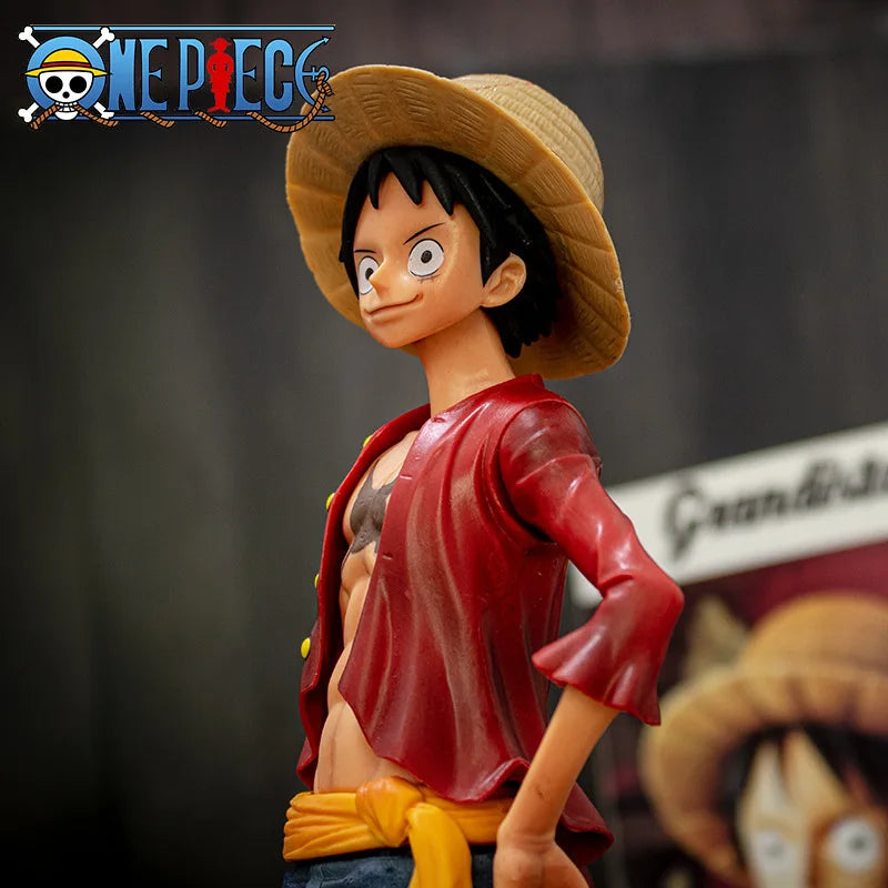 One Piece Monkey D. Luffy Figure (28cm) | Grandista Collectible Statue with Face Variants