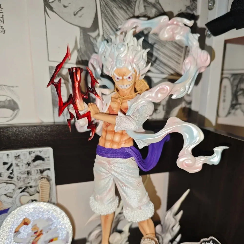 One Piece Gear 5 Luffy Figure (25cm) | Sun God Nika PVC Collectible Statue